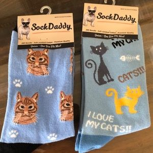 Sock Daddy Cat Socks Two Pairs
